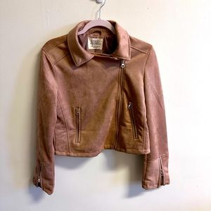 Suede Moto Jacket